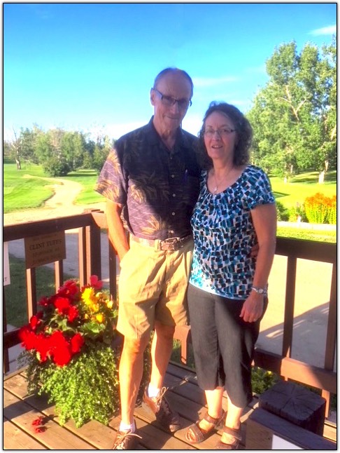 Doug & Maggie Greenfield at the Eaglesham Golf Course